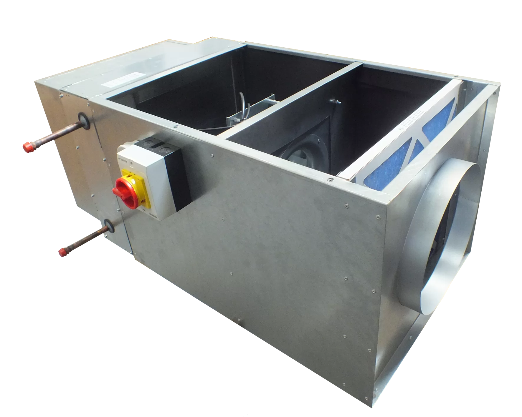 Compact AHU c/w electric heating and EC motor